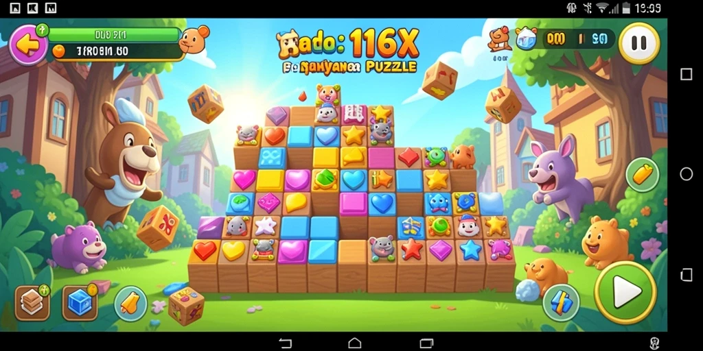 Tampilan gameplay 116X yang seru dan menantang dalam permainan Puzzle.