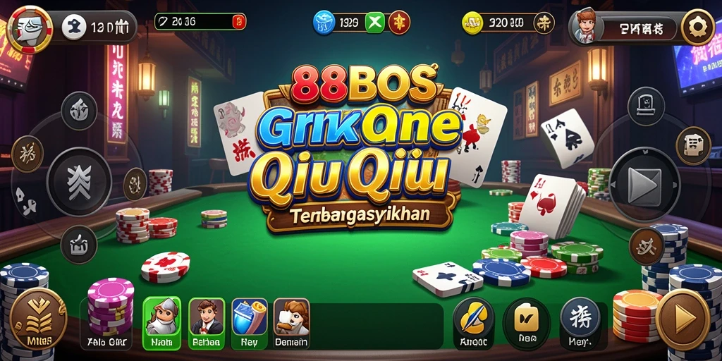 Tampilan gameplay QiuQiu yang seru dan interaktif di 88BOS.