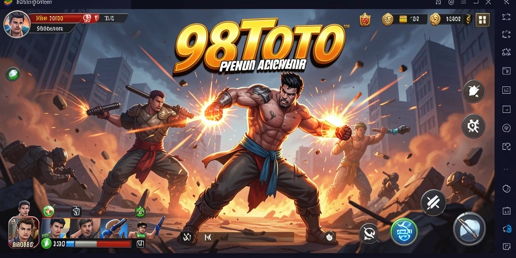 Tangkapan layar menunjukkan aksi mendebarkan dari gameplay 98TOTO.