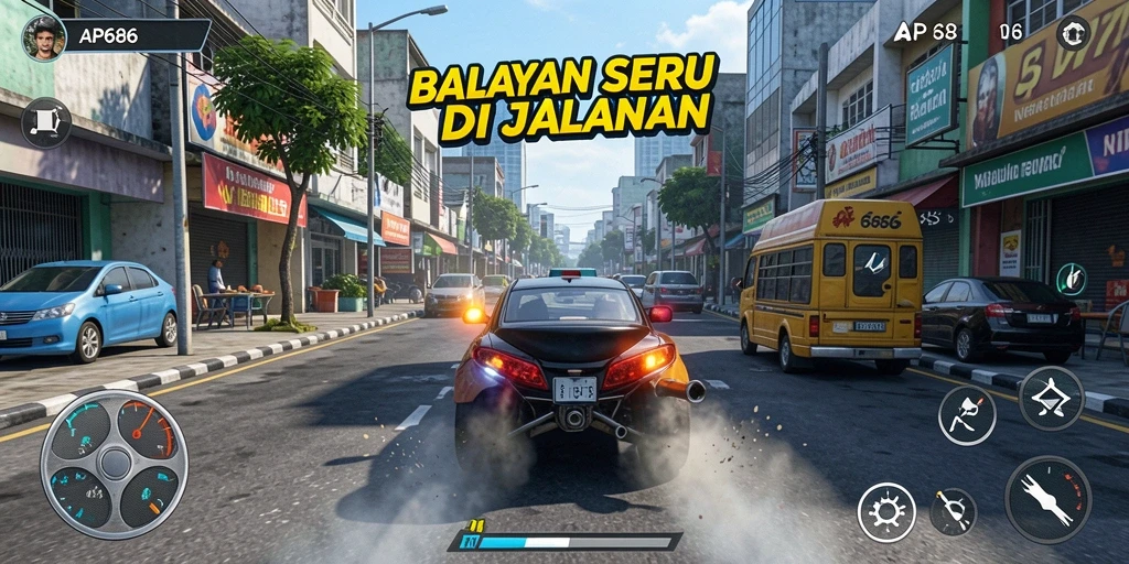 Tampilan nyata dari aksi balapan mendebarkan di AP686.