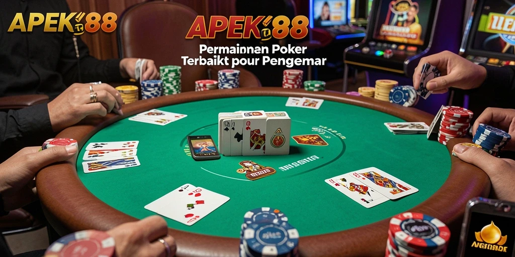 Screenshot utama APEK88 menampilkan gameplay Poker yang seru dan menarik.