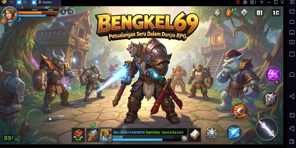 Tampilan menarik dari gameplay RPG BENGKEL69 yang mendebarkan.