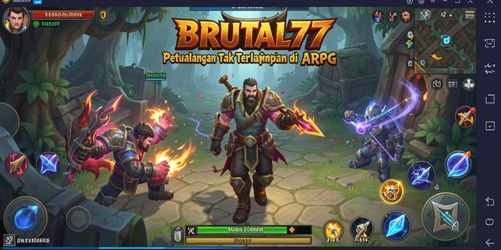 Gameplay seru dan grafis memukau dalam BRUTAL77.