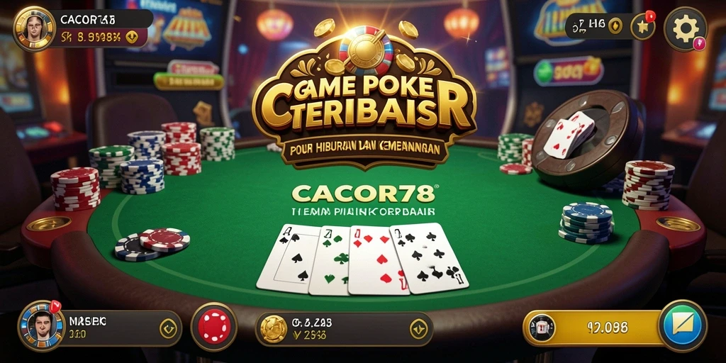 Gameplay mendebarkan di CACOR78 dengan pemain yang bersaing di meja poker.