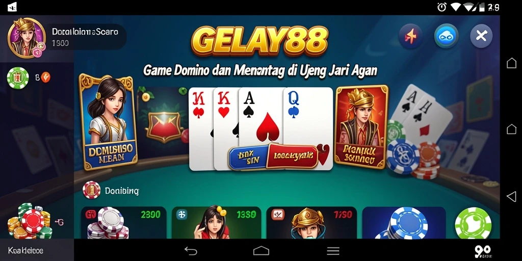 Tampilan menarik dalam gameplay seru Domino di GELAY88.