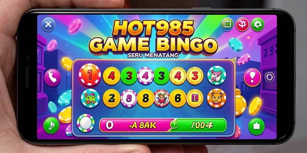 Menampilkan gameplay menegangkan dari game Bingo HOT985.