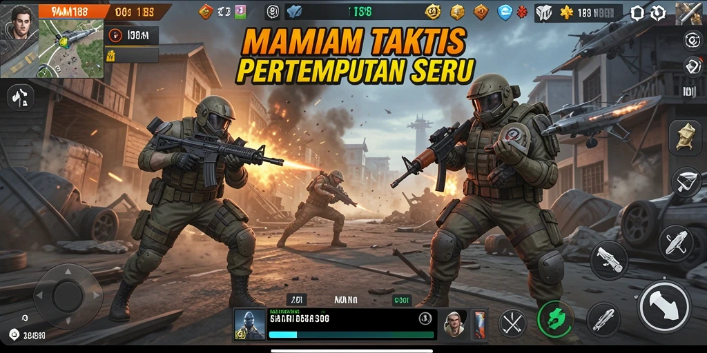 Tampilan pertempuran yang seru dalam MAMI188 dengan taktik canggih.