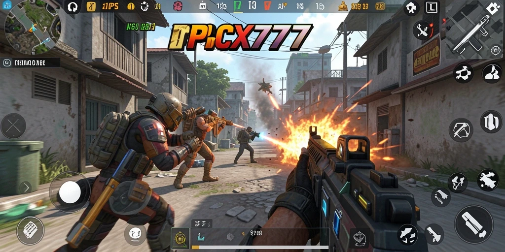 Tampilan gameplay seru di PCX777 dengan pertempuran intens dan aksi mendebarkan.